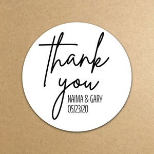 Wedding Thank You Stickers - Wedding Favor Stickers - Bridal Shower Stickers - Wedding Labels - Wedding Welcome Bag Stickers