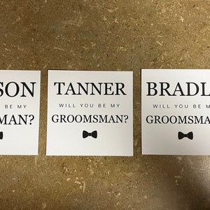 Groomsmen Proposal Card Will You Be My Groomsman Will You Be My Best Man Groomsmen Proposal Idea Groomsmen Wedding Card image 8