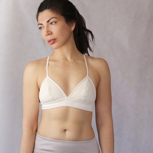 Organic cotton bra