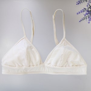 Hypoallergenic cotton bra