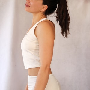Organic Cotton Tank Top. Natural Cotton Underwear. Eco Fashion. Hypoallergenic