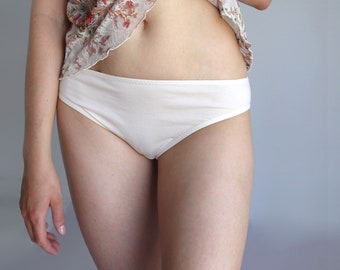 Organic Cotton Panties. Hypoallergenic Natural Womens Underwear