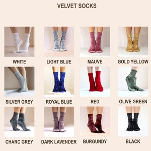 velvet socks colors