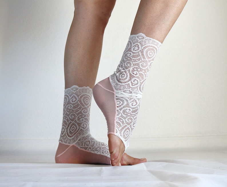 Ivory Lace Thong Socks. Summer Ankle Socks. Womens Socks. Etsy