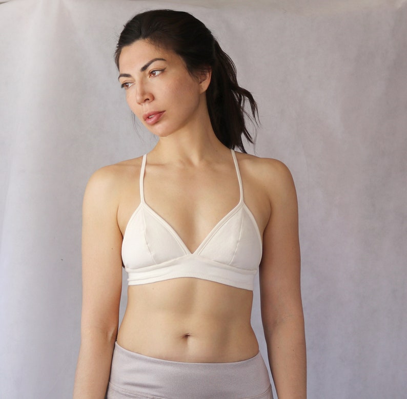 Organic cotton bra