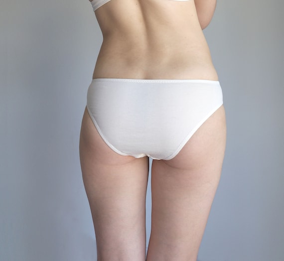 Pure organic cotton high-rise bikini panty