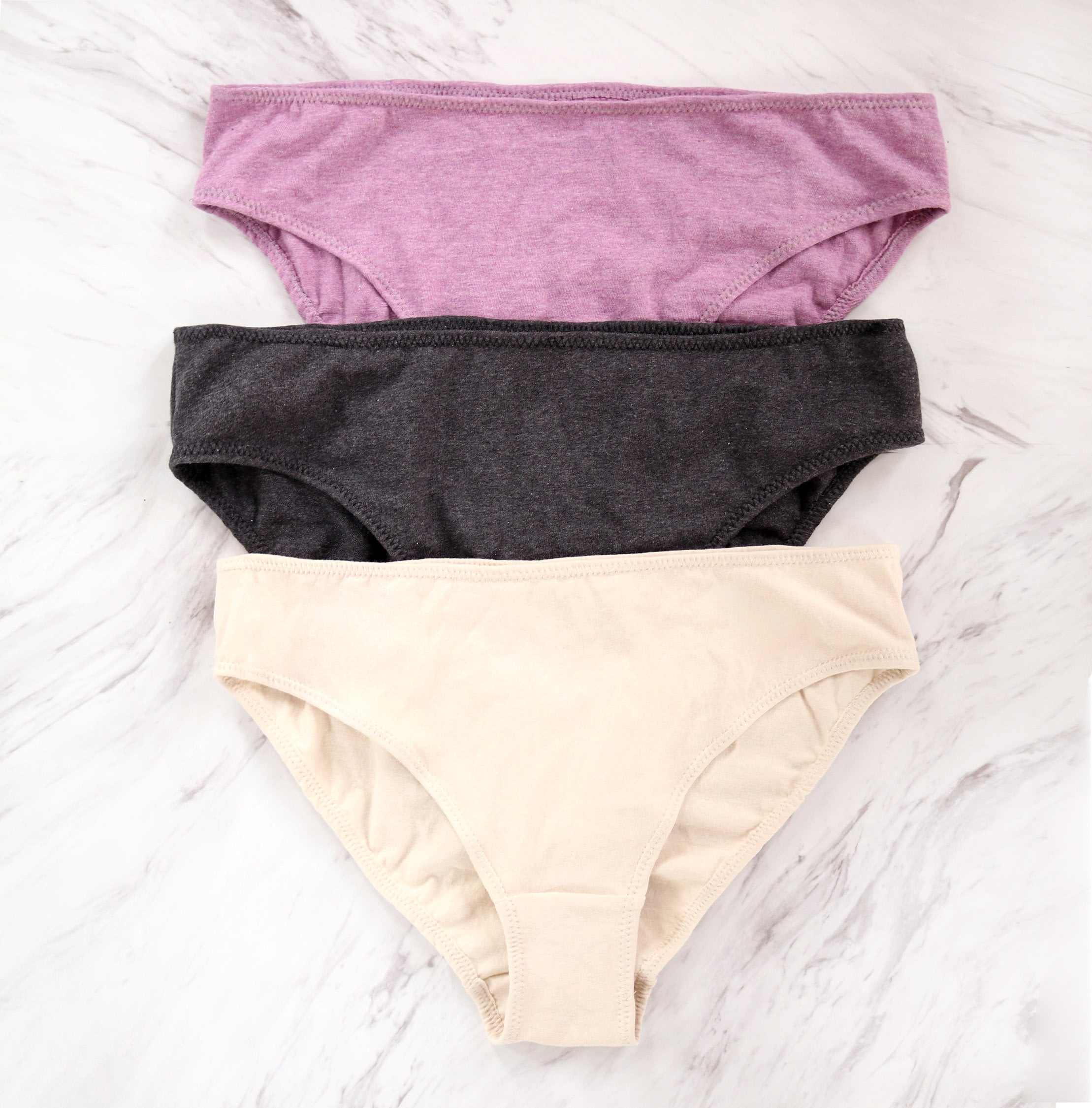 Organic Cotton Panties. Hypoallergenic Natural Womens Underwear 