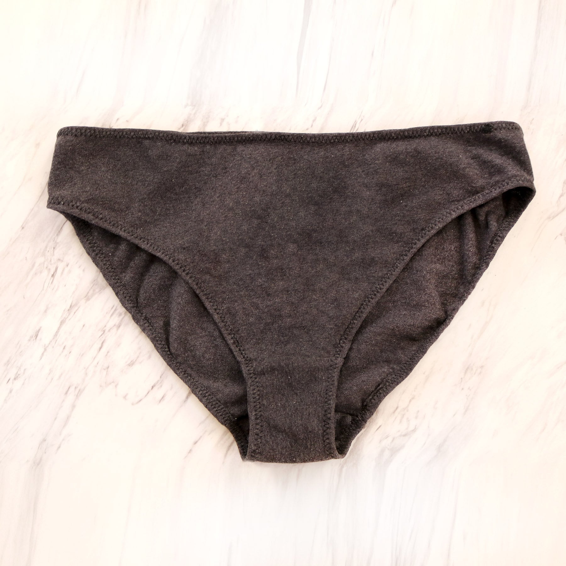 Organic Cotton Panties. Charcoal Grey. Hypoallergenic Natural Womens  Underwear 