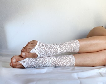 Ivory Lace Thong Socks. Summer Ankle Socks. Women’s Socks. Bridal Socks