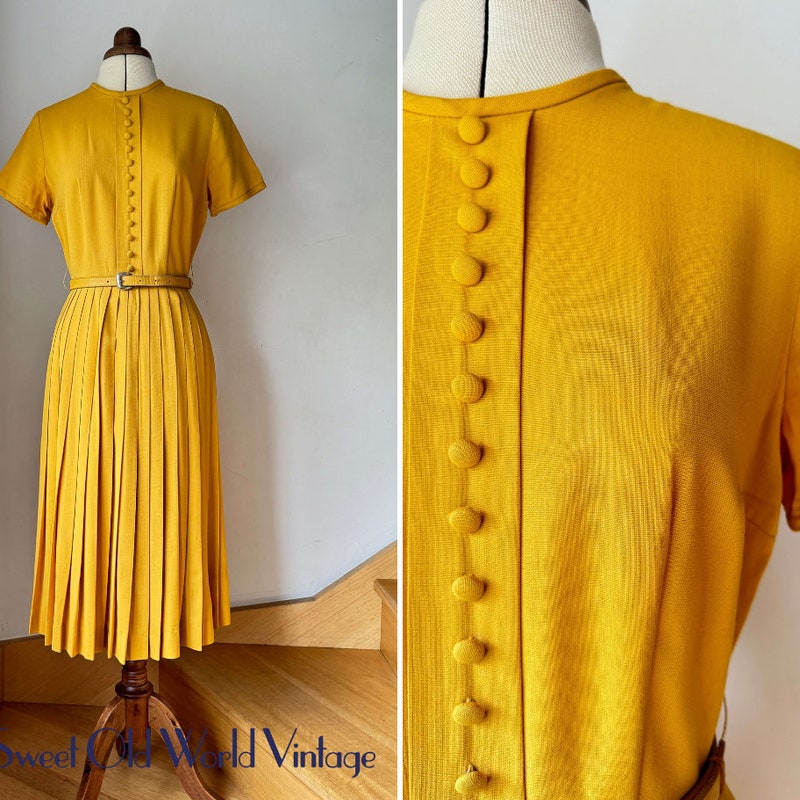 Mustard Yellow Dress - Etsy