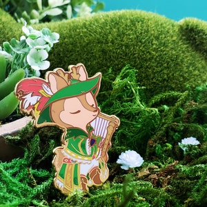 Enamel Pin: Warriors of Cute - Bard - BRD - DPS Class - RPG - DnD - Cute Accessory - Eorzea