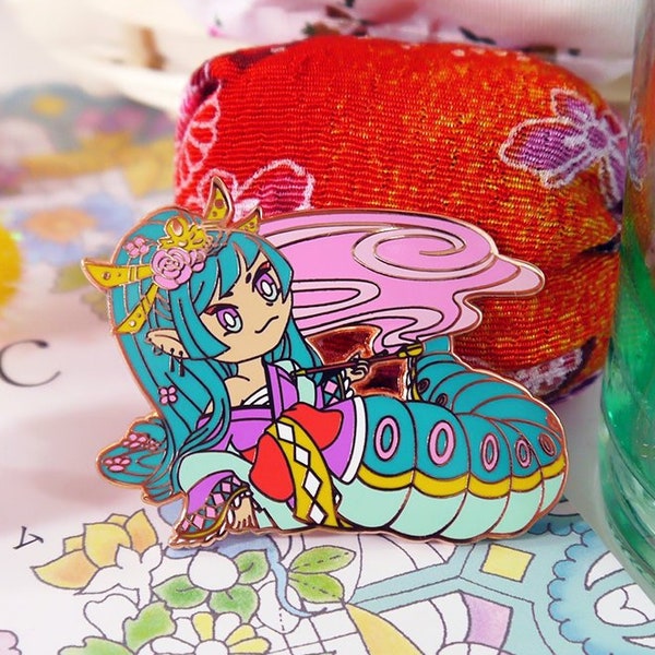 Enamel Pin: Alice in Kyoto Wonderland The Caterpillar