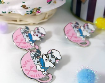 Enamel Pin: Cat Cafe Macci - Kitty in Mug