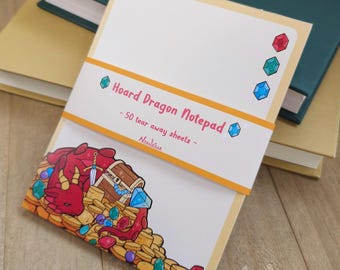 Notepad: Hoard Dragon - Dungeon - Tearaway Memo Pad - Notes - Stationery