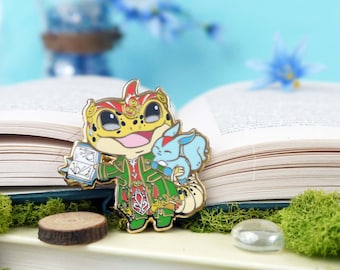 Enamel Pin: Warriors of Cute - Summoner - SMN - Caster - RPG - DnD - Cute Accessory - Eorzea