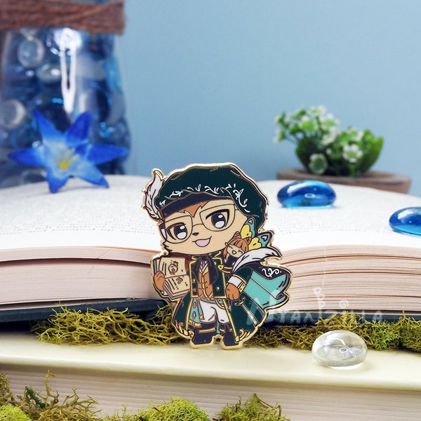 Enamel Pin: Warriors of Cute Season 2 - Scholar - SCH - Healer - RPG - DnD - Cute Accessory - Eorzea