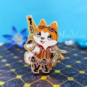 Enamel Pin: Warriors of Cute S1 - Machinist - MCH - DPS Class - RPG - DnD - Cute Accessory - Eorzea