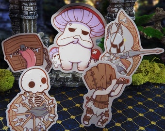 Sticker Pack: You Died - Matte Stickers - Planner - Journaling - Decorating - Laminated - Handmade