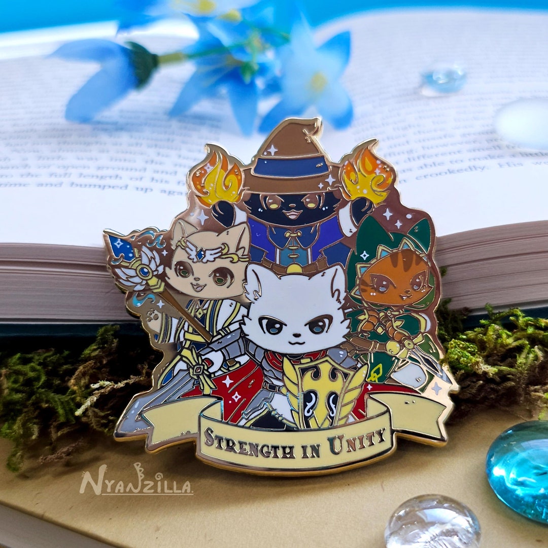 Unity Ribbon Pin Enamel Pin: Strength in Unity - Dungeon Party - RPG - Dnd - Cute ...