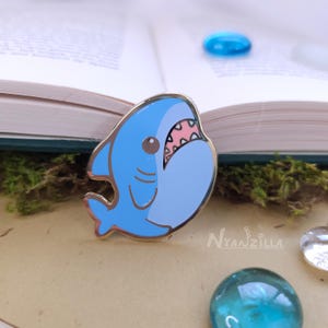 Enamel Pin: Warriors of Cute- Major General Shark - Cute Accessory - Eorzea
