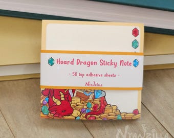 Sticky Note: Hoard Dragon - Dungeon - Notes - Stationery