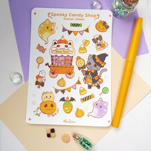 Sticker Sheet: Spooky Candy Shop - Journaling - Decorative