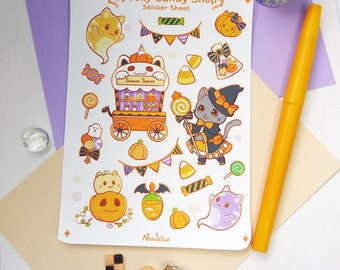 Sticker Sheet: Spooky Candy Shop - Journaling - Decorative