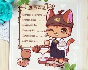 Print: Vendors of Eorzea - Cats - Chibi - Art
