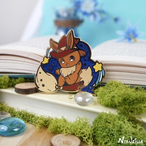 Enamel Pin: Elementalist - Flying Mage - RPG - DnD - Cute Accessory
