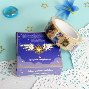 Washi Tape: Moonlight Magic -  Mage Table - Celestial - Journaling - Planner - Stationery Accessory