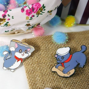 Enamel Pin: Cookie the Kneader Cat Pin