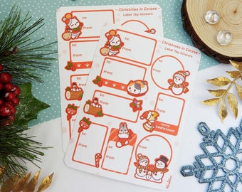 Sticker Sheet: Christmas in Eorzea - Gift Label - Mini Tags