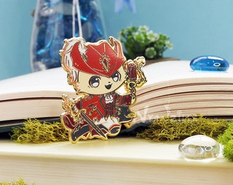 Enamel Pin: Warriors of Cute Season 2 - Red Mage - RDM - Caster - RPG - DnD - Cute Accessory - Eorzea