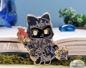 Enamel Pin: Warriors of Cute Season 2 - Black Mage - BLM - Caster - RPG - DnD - Cute Accessory - Eorzea