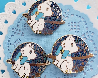 Pin de esmalte: Sueño de astrónomos - Cachorro de nieve