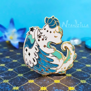 Enamel Pin: Stargazers&#39; Dream - Galaxy Dragon - Light - Fantasy - Cute Accessory