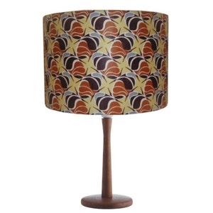 Coffe beans African patterned Lampshade, 30cm drum table ceiling lampshade, Fathers Day Gift Idea for Dad StepDad GranDad Uncle image 7