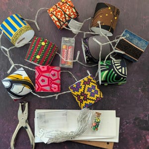 DIY Mini Lantern Fairy Light Craft Kit: Handmade Lampshade String Lights