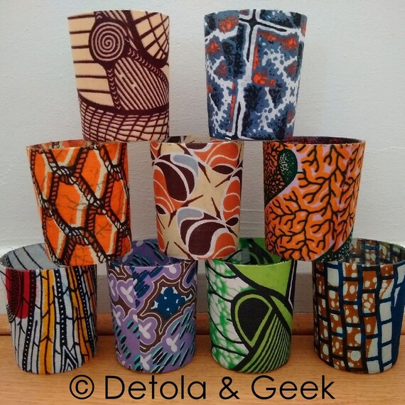 African Print Candle Holders Set Of 20 African Party Wedding Etsy