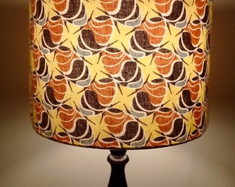 Coffe beans African patterned Lampshade, 30cm drum table ceiling lampshade, Fathers Day Gift Idea for Dad StepDad GranDad Uncle