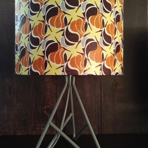 Coffe beans African patterned Lampshade, 30cm drum table ceiling lampshade, Fathers Day Gift Idea for Dad StepDad GranDad Uncle image 4