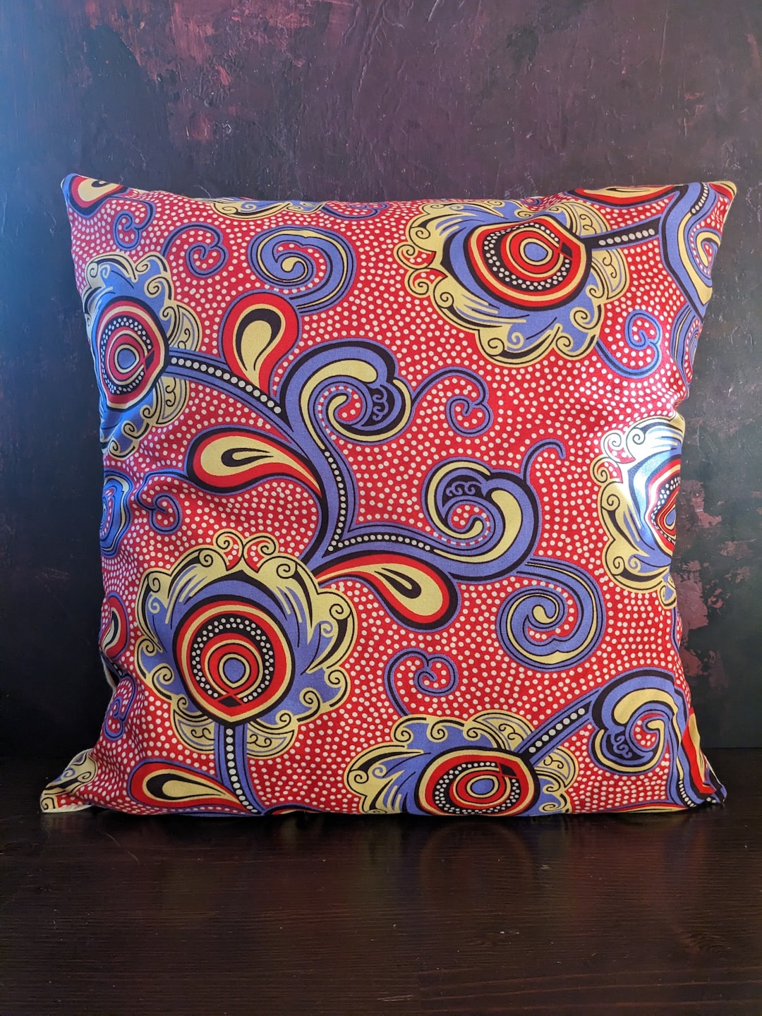 Pink Floral African Cushion Tropical Flower Patterned Cushion - Etsy UK