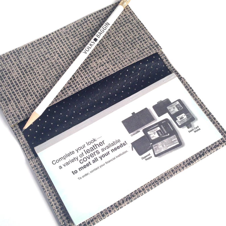 VW Volkswagen Bus Vinyl Upholstery Checkbook Cover