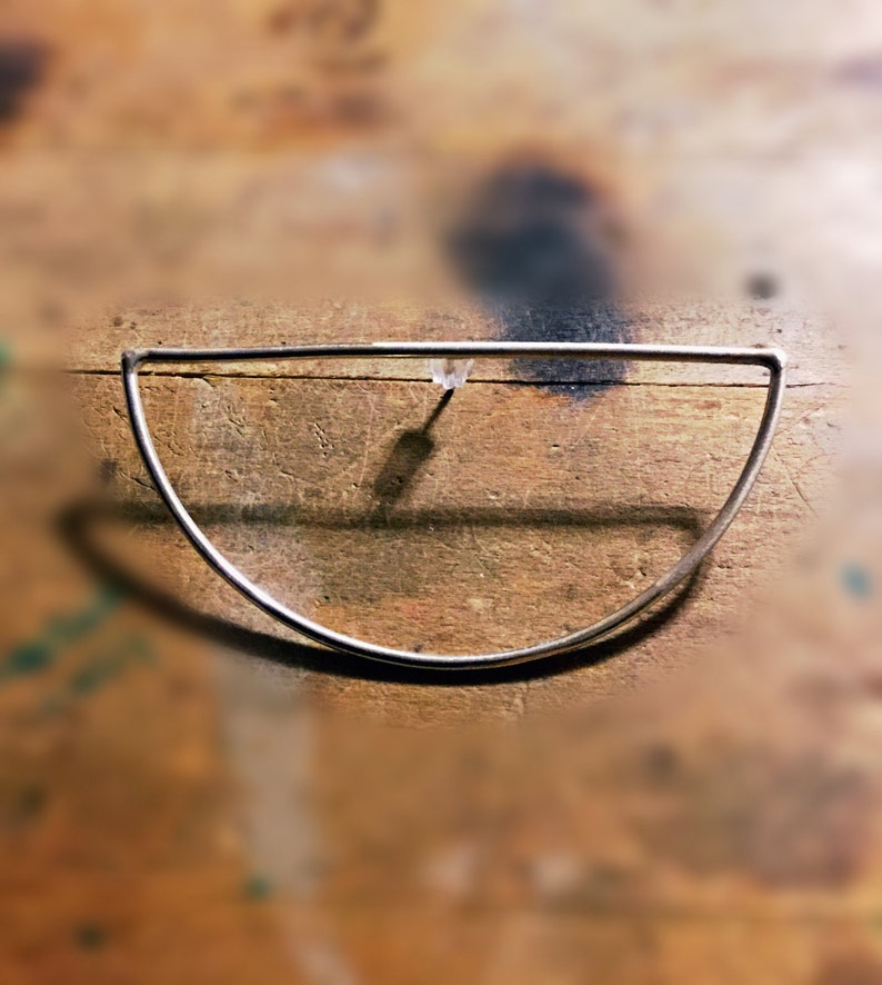 Sterling Silver Half Hoop Earrings