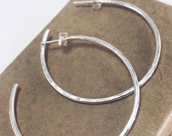 Bracelet Size Hoop Earrings, 925 Sterling silver, Large Hoops, Mibbie