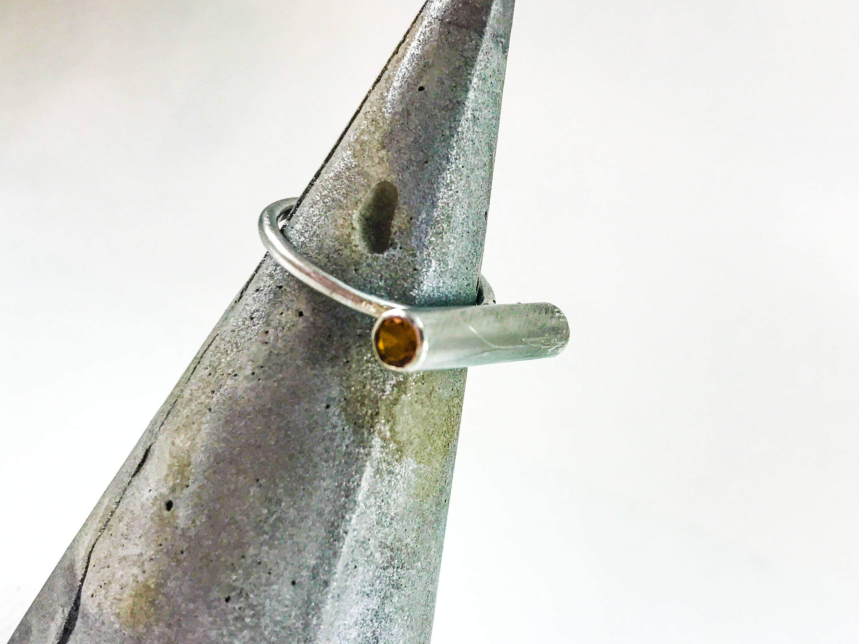 Double Tube Set Rings Double Tube Rings Double Gemstone Ring Horizontal Gemstone - Etsy