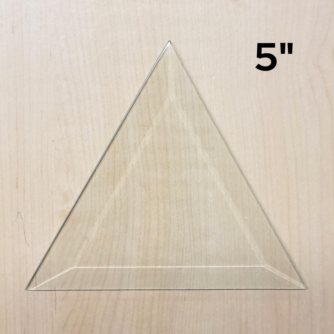 Teardrop Clear Glass Bevel 5 Inches Long Pack Of 5 | Seychelles