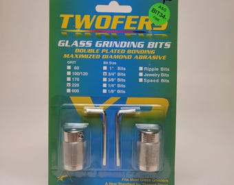 3/4" Aanraku Twofers Glass Grinding Bits (Fine 220 Grit)