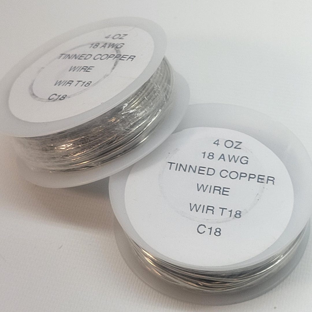 18g Tinned Copper Wire (50 Feet) | 4 Oz - Etsy
