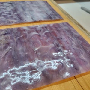 Neo Mix Pink Purple Streaky Mottle Wissmach Stained Glass -  2 Sheets (5"x9")